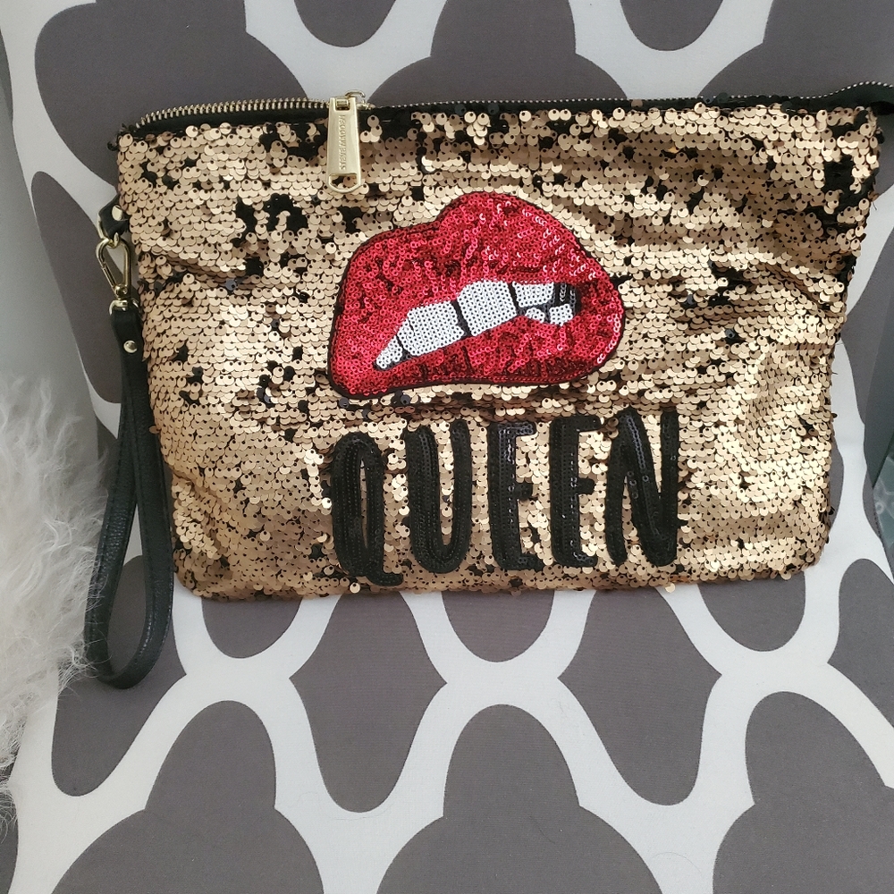 Gold  Sequin Clutch
